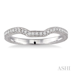 1/6 Ctw Round Cut Diamond Matching Wedding Band in 14K White Gold 1/6 Ctw Round Cut Diamond Matching Wedding Band in 14K White Gold