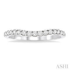 1/4 Ctw Round Cut Diamond Wedding Band in 14K White Gold 1/4 Ctw Round Cut Diamond Wedding Band in 14K White Gold