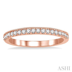 1/4 Ctw Round Cut Diamond Wedding Band in 14K Rose Gold 1/4 Ctw Round Cut Diamond Wedding Band in 14K Rose Gold