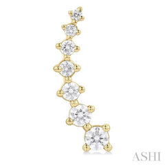 1 Ctw Round Cut Diamond Fashion Climbers in 14K Yellow Gold 1 Ctw Round Cut Diamond Fashion Climbers in 14K Yellow Gold