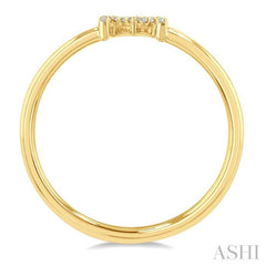 1/20 Ctw Initial 'M' Round Cut Diamond Fashion Ring in 10K Yellow Gold 1/20 Ctw Initial 'M' Round Cut Diamond Fashion Ring in 10K Yellow Gold