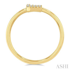 1/20 Ctw Initial 'L' Round Cut Diamond Fashion Ring in 10K Yellow Gold 1/20 Ctw Initial 'L' Round Cut Diamond Fashion Ring in 10K Yellow Gold