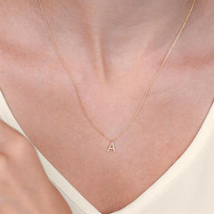 1/20 Ctw Initial 'Z' Round Cut Diamond Pendant With Chain in 14K Yellow Gold 1/20 Ctw Initial 'Z' Round Cut Diamond Pendant With Chain in 14K Yellow Gold