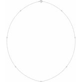 14K White Gold 1 3/4 CTW Natural Diamond 7-Station 24" Necklace