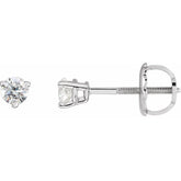 Platinum 1/5 CTW Natural Diamond Earrings