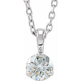14K White Gold 1/4 CTW Lab-Grown Diamond 18" Necklace