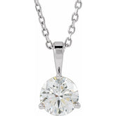 Platinum 5/8 CTW Lab-Grown Diamond 18" Necklace