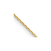 18K 18 inch 1.15mm Diamond-cut Cable with Fancy Lobster Clasp Chain