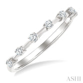 1/5 Ctw Round Cut Diamond Fashion Band in 14K White Gold