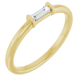 14K Yellow Gold 1/8 CTW Natural Diamond Stackable Ring