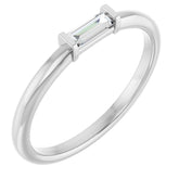 14K White Gold 1/6 CTW Natural Diamond Stackable Ring