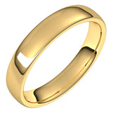 14K Yellow Gold 4.5 mm Comfort-Fit European-Style Band Size 6.5