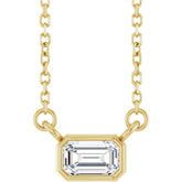 14K Yellow Gold 1/3 CT Lab-Grown Diamond 18" Necklace