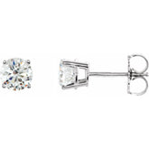 Sterling Silver Imitation White Cubic Zirconia Earrings