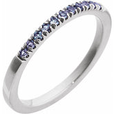 Sterling Silver Lab-Grown Alexandrite Stackable Ring