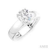 1/20 Ctw Round Shape Round Cut Diamond Semi-Mount Engagement Ring in 14K White Gold