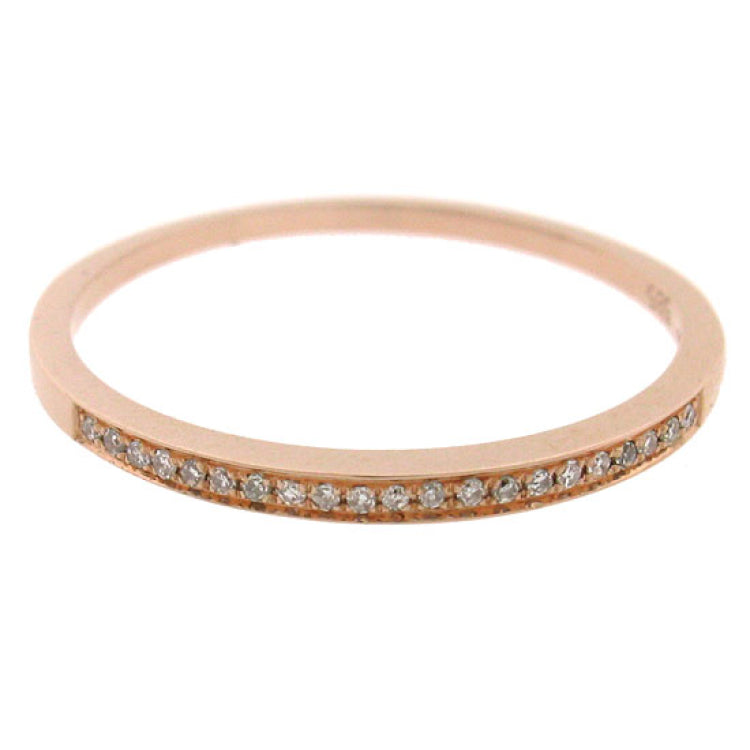 0.07ct 14k Rose Gold Diamond Lady's Band 0.07ct 14k Rose Gold Diamond Lady's Band