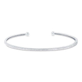 0.23ct 14k White Gold Diamond Bangle