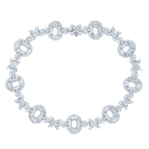 5.34ct 18k White Gold Diamond Semi-mount Bracelet