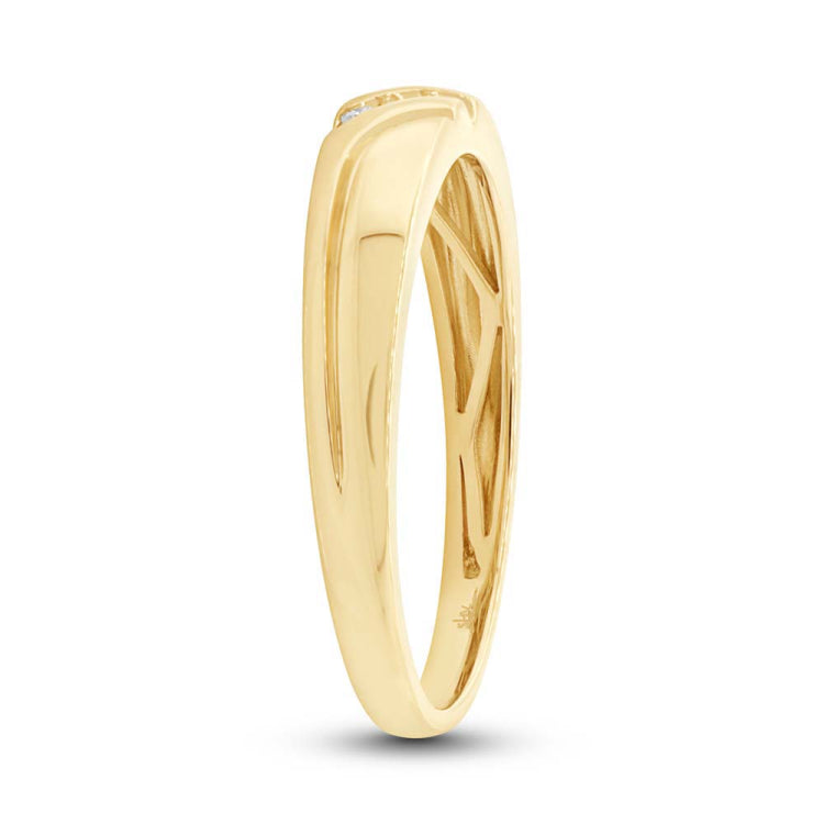 0.04ct 14k Yellow Gold Diamond Men's Band Size 5.5 0.04ct 14k Yellow Gold Diamond Men's Band Size 5.5
