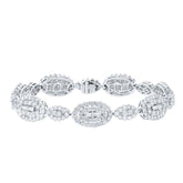 7.58ct 18k White Gold Diamond Lady's Bracelet