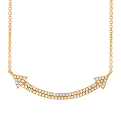 0.19ct 14k Yellow Gold Diamond Pave Necklace 0.19ct 14k Yellow Gold Diamond Pave Necklace