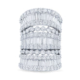 7.19ct 18k White Gold Diamond Lady's Ring
