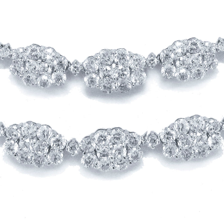 14.47ct 18k White Gold Diamond Necklace 14.47ct 18k White Gold Diamond Necklace