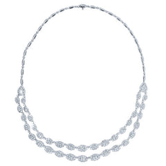 14.47ct 18k White Gold Diamond Necklace 14.47ct 18k White Gold Diamond Necklace