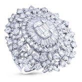 5.46ct 18k White Gold Diamond Lady's Ring