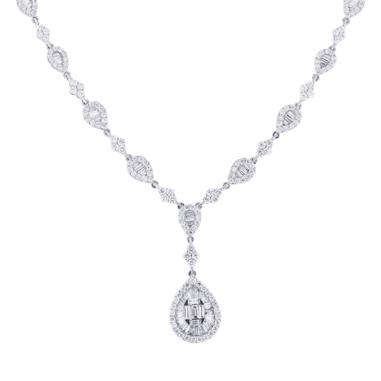 4.91ct 18k White Gold Diamond Necklace 4.91ct 18k White Gold Diamond Necklace
