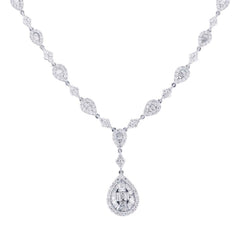 4.91ct 18k White Gold Diamond Necklace 4.91ct 18k White Gold Diamond Necklace