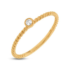 0.05ct 14k Yellow Gold Diamond Lady's Ring 0.05ct 14k Yellow Gold Diamond Lady's Ring