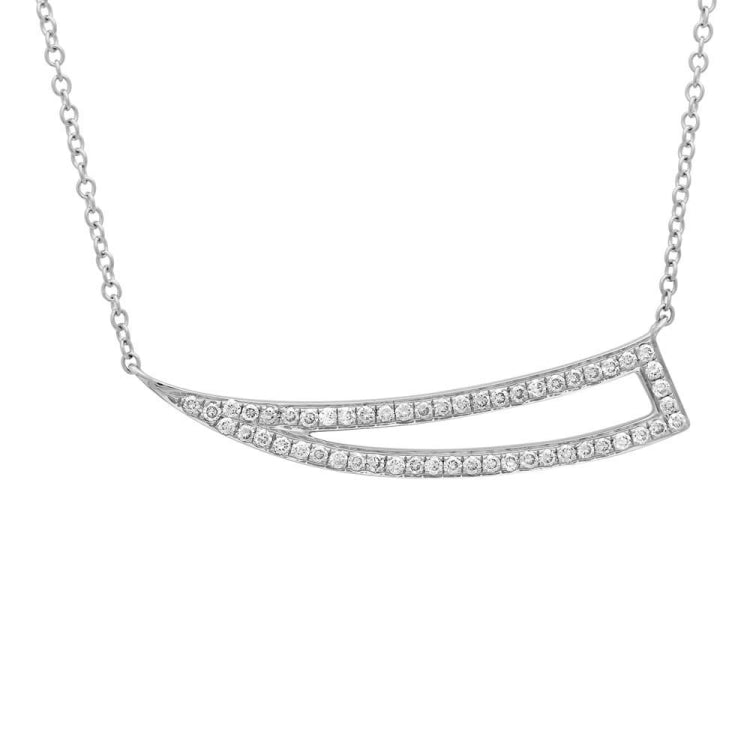 0.26ct 14k White Gold Diamond Necklace 0.26ct 14k White Gold Diamond Necklace