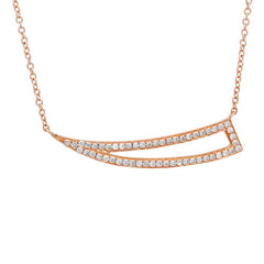0.26ct 14k Rose Gold Diamond Necklace 0.26ct 14k Rose Gold Diamond Necklace