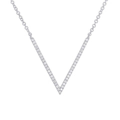 0.12ct 14k White Gold Diamond Necklace 0.12ct 14k White Gold Diamond Necklace
