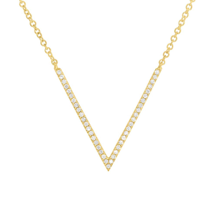 0.12ct 14k Yellow Gold Diamond Necklace 0.12ct 14k Yellow Gold Diamond Necklace