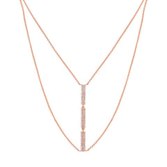 0.32ct 14k Rose Gold Diamond Necklace 0.32ct 14k Rose Gold Diamond Necklace