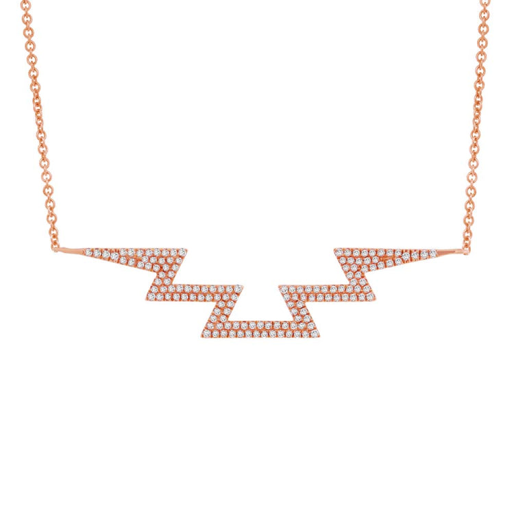 0.33ct 14k Rose Gold Diamond Necklace 0.33ct 14k Rose Gold Diamond Necklace