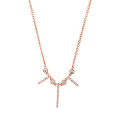 0.22ct 14k Rose Gold Diamond Necklace 0.22ct 14k Rose Gold Diamond Necklace