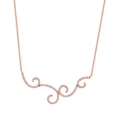 0.29ct 14k Rose Gold Diamond Necklace 0.29ct 14k Rose Gold Diamond Necklace