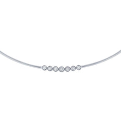0.36ct 14k White Gold Diamond Choker Necklace 0.36ct 14k White Gold Diamond Choker Necklace