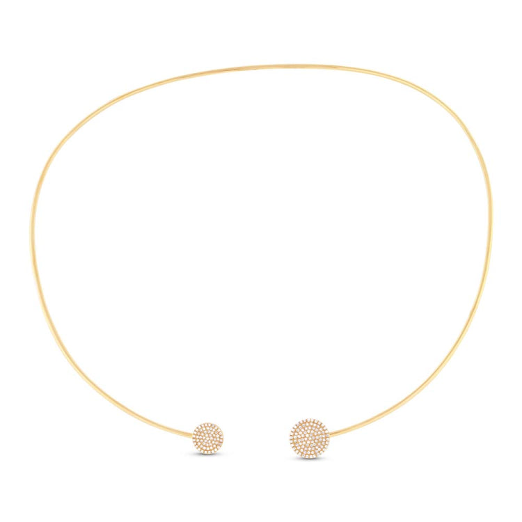 0.38ct 14k Yellow Gold Diamond Choker Necklace 0.38ct 14k Yellow Gold Diamond Choker Necklace