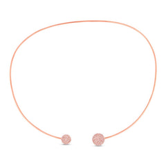 0.38ct 14k Rose Gold Diamond Choker Necklace 0.38ct 14k Rose Gold Diamond Choker Necklace
