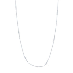 0.83ct 14k White Gold Diamond Triangle Necklace 0.83ct 14k White Gold Diamond Triangle Necklace