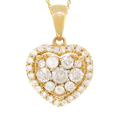 0.47ct 14k Yellow Gold Diamond Heart Necklace 0.47ct 14k Yellow Gold Diamond Heart Necklace