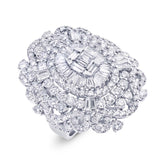 6.53ct 18k White Gold Diamond Lady's Ring