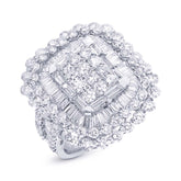 4.33ct 18k White Gold Diamond Lady's Ring