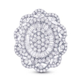 6.42ct 18k White Gold Diamond Lady's Ring
