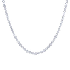 5.94ct 18k White Gold Diamond Necklace 5.94ct 18k White Gold Diamond Necklace